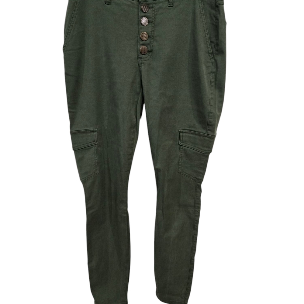 Cabi Olive Green Button Fly Skinny Cargo Pants 6 - Picture 4 of 6